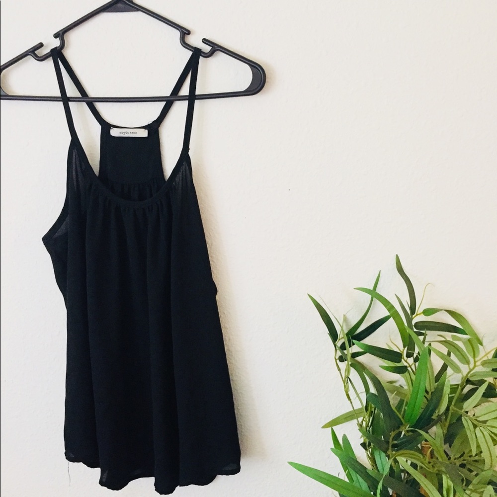 Top black blouse